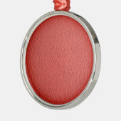 Red Leather Texture Ornament Aus Metall (Links)