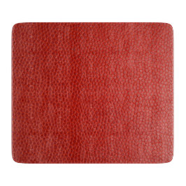 Red Leather Texture Schneidebrett