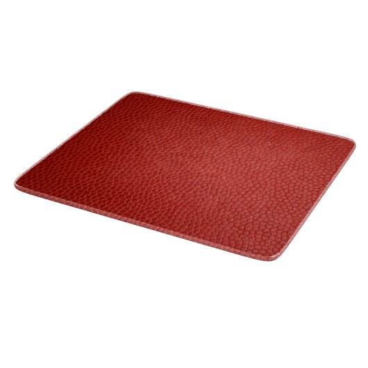 Red Leather Texture Schneidebrett (Ecke)