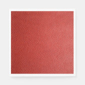 Red Leather Texture Serviette (Vorderseite)