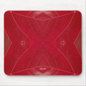 Red Leatherette Mousepad (Vorne)