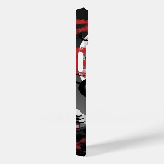 red leaves and full moon Case-Mate iPhone hülle (Rückseite / Rechts)