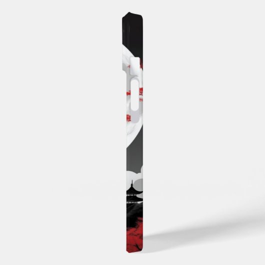 red leaves and full moon Case-Mate iPhone hülle (Rückseite / Links)