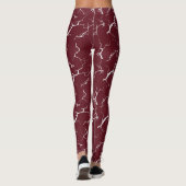 Red leggings with tie-dye design (Rückseite)