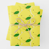 Red Lemon Pattern Geschenkpapier Set (Beispiel)