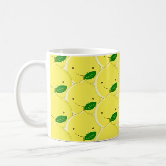 Red Lemon Pattern Kaffeetasse (Links)