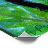 Red Lemur Animal Poster Chill! (Ecke)