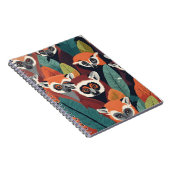 Red Lemur Notebook - Bold Wildlife Inspiriert Desi Notizblock (Rechte Seite)