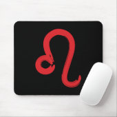 Red LEO Zodiac Signatur Juli August Geburtstag Ast Mousepad (Mit Mouse)