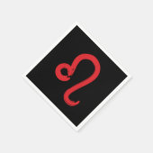 Red LEO Zodiac Signatur Juli August Geburtstag Ast Serviette (Ecke)