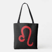 Red LEO Zodiac Signatur Juli August Geburtstag Ast Tasche (Rückseite)