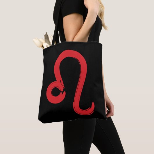 Red LEO Zodiac Signatur Juli August Geburtstag Ast Tasche (Von Nahem)