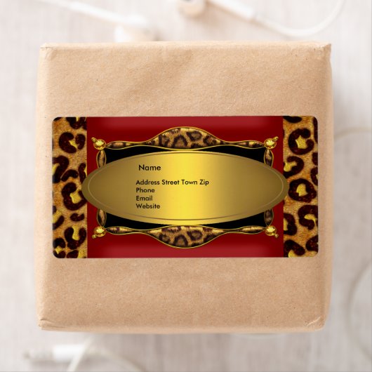 Red Leopard Black Gold Label Adresse 2 (Insitu)