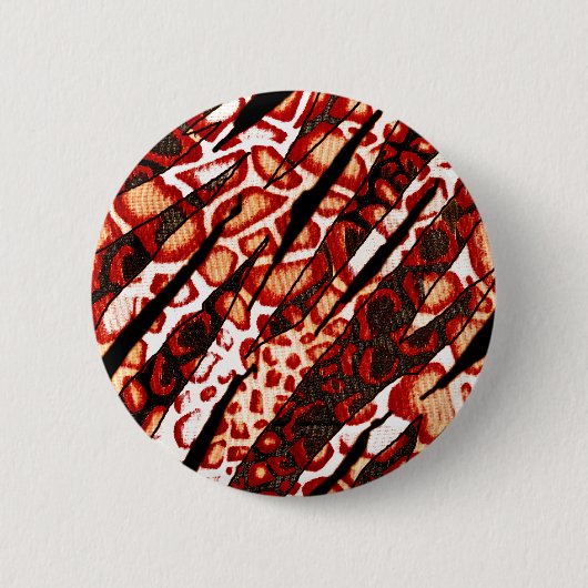 Red Leopard Camouflage Button (Vorderseite)