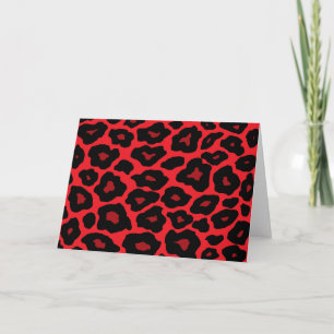 Red Leopard Feiertagskarte