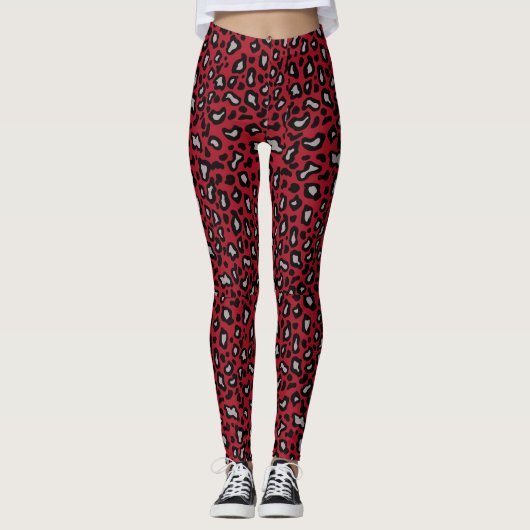 Red Leopard Leggings (Vorderseite)