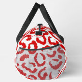 Red Leopard Pattern Duffle Bag (Rechts)