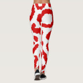 Red Leopard Pattern Leggings (Rückseite)