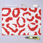 Red Leopard Pattern Seidenpapier (Handwerk)