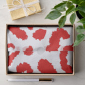 Red Leopard Pattern Seidenpapier (Geschenk)