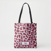 Red Leopard Pattern Tasche (Vorderseite)