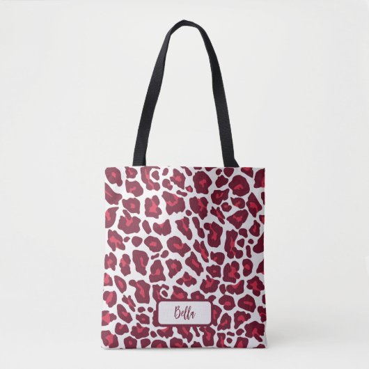 Red Leopard Pattern Tasche (Vorderseite)