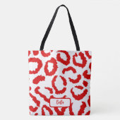 Red Leopard Pattern Tasche (Vorderseite)