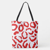 Red Leopard Pattern Tasche (Rückseite)