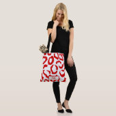 Red Leopard Pattern Tasche (Am Model)