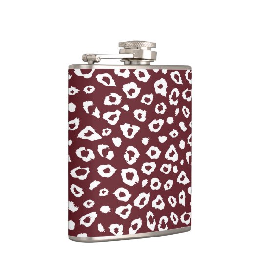 Red Leopard Print Flachmann (Rechts)