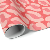 Red Leopard Print Geschenkpapier (Rolleneckpunkt)