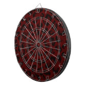 Red Leopard Skin Dart Board Dartscheibe (Vorderseite rechts)