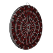 Red Leopard Skin Dart Board Dartscheibe (Vorderseite Links)