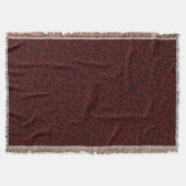 Red Leopard Skin Throw Blanket Decke (Vorderseite)