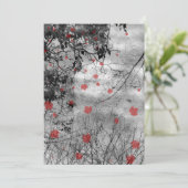 Red Letter Day Goth Wedding Einladung (Stehend Vorderseite)