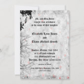 Red Letter Day Goth Wedding Einladung (Rückseite)