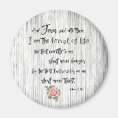 Red Letter Words: Ich bin das Brot des Lebens Magnet (Vorne)