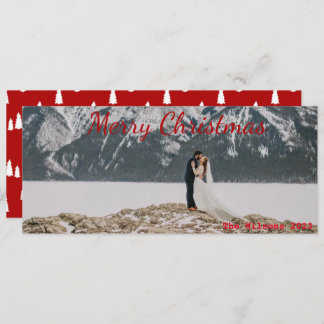 Red Letters Panorama Weihnachtskarte Feiertagskarte