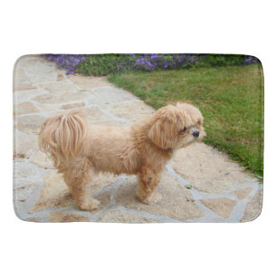 Red Lhasa Apso Hund Badematte