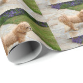 Red Lhasa Apso Hund Geschenkpapier (Rolleneckpunkt)