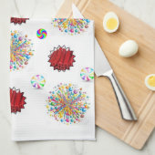 Red Licorice Kitchen Handtuch (Viertel Falte)