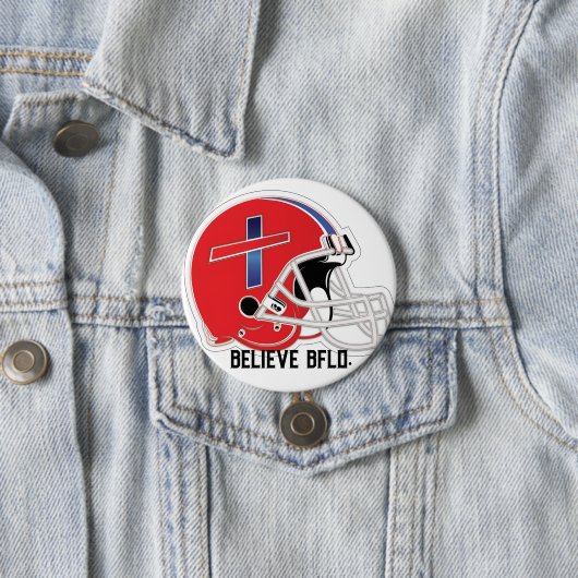 Red lid Believe Bflo button (Beispiel)