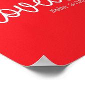 Red Liebe Faith Zitat minimalistisch Poster (Ecke)