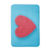 Red Liebe Heart Badematte (Vorderseite Vertikal)