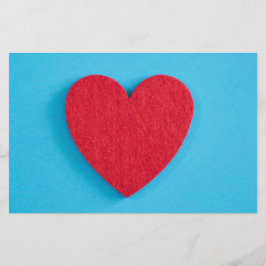 Red Liebe Heart Briefpapier
