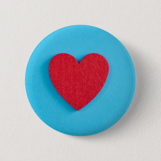 Red Liebe Heart Button (Vorderseite)