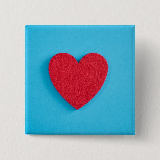 Red Liebe Heart Button (Vorderseite)