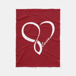Red Liebe Heart Fleece Blanket
