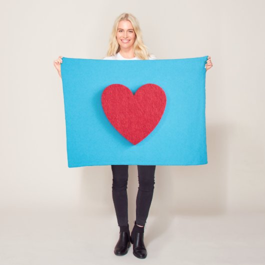Red Liebe Heart Fleecedecke (Beispiel)