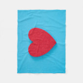 Red Liebe Heart Fleecedecke (Vorderseite)